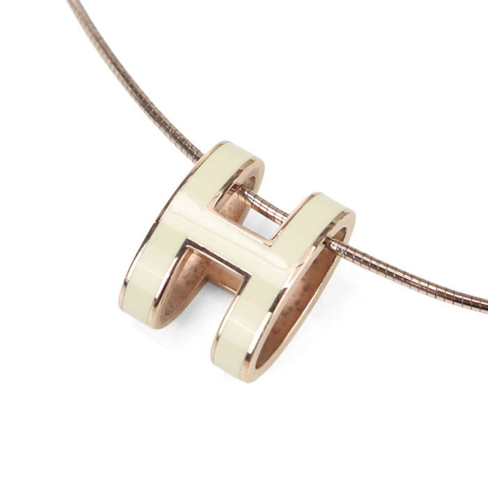 HERMES White Necklace